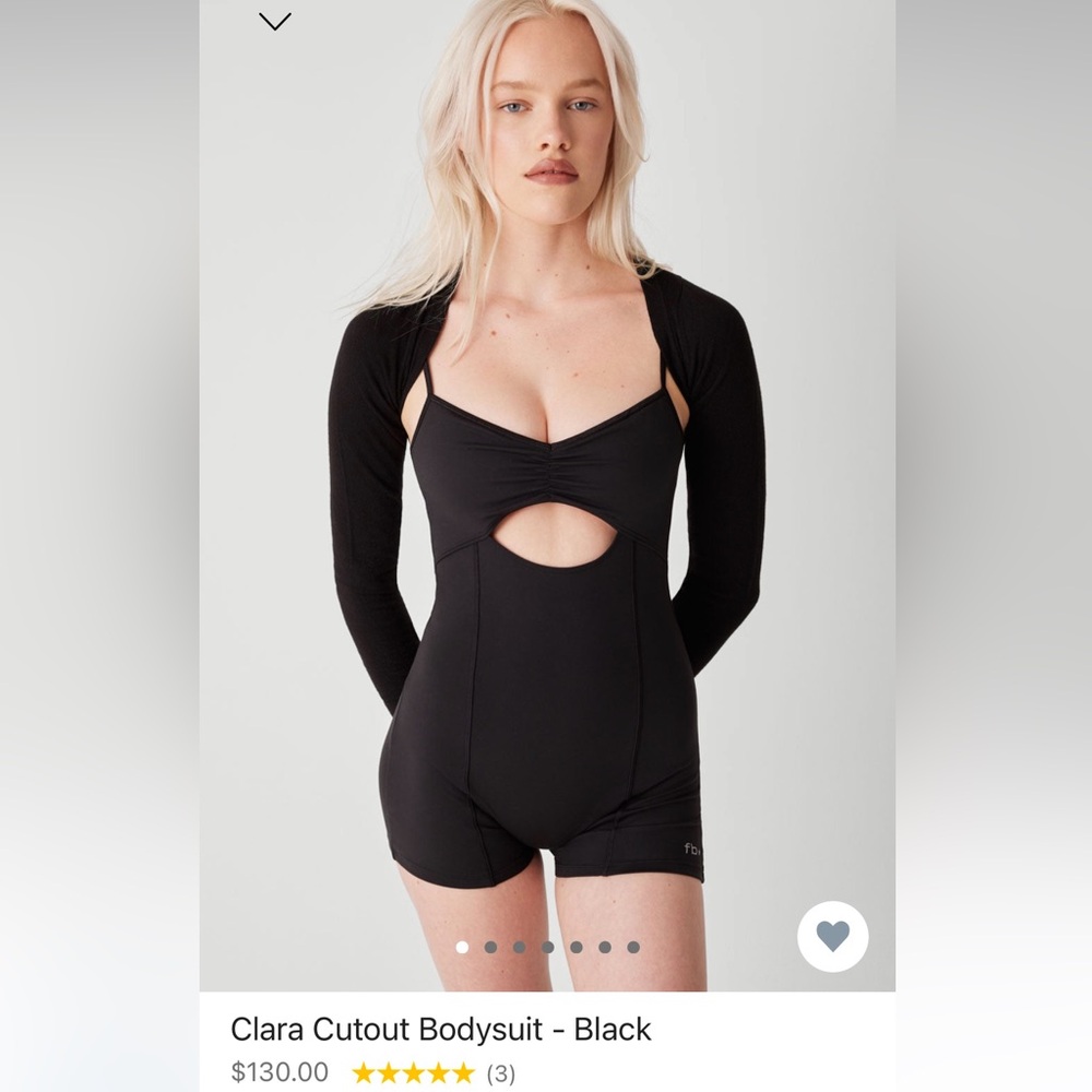 Black Clara Cutout Onesie
